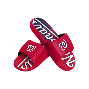 Washington Nationals MLB Mens Gradient Wordmark Gel Slide