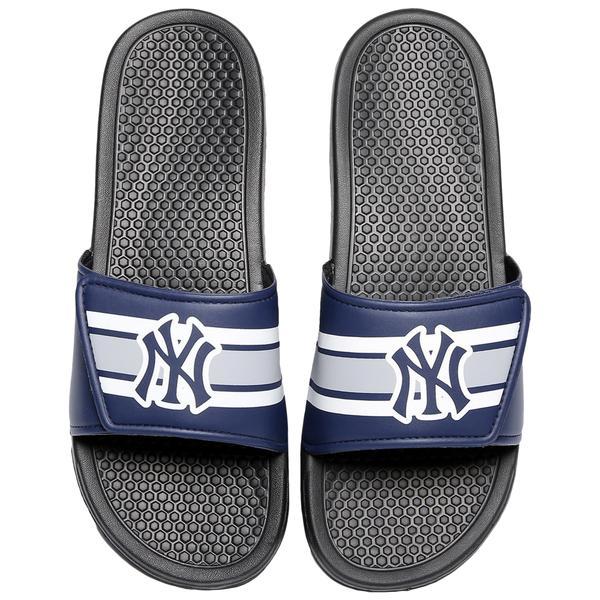 MLB Mens Stripe Legacy Sport Slides - Pick Your Team!