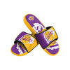 Los Angeles Lakers NBA Mens Colorblock Big Logo Gel Slides