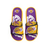 Los Angeles Lakers NBA Mens Colorblock Big Logo Gel Slides