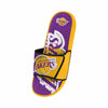 Los Angeles Lakers NBA Mens Colorblock Big Logo Gel Slides