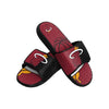 Miami Heat NBA Mens Colorblock Big Logo Gel Slides