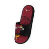 Miami Heat NBA Mens Colorblock Big Logo Gel Slides