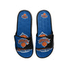 New York Knicks NBA Mens Colorblock Big Logo Gel Slides