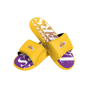 Los Angeles Lakers NBA Mens Gradient Wordmark Gel Slide