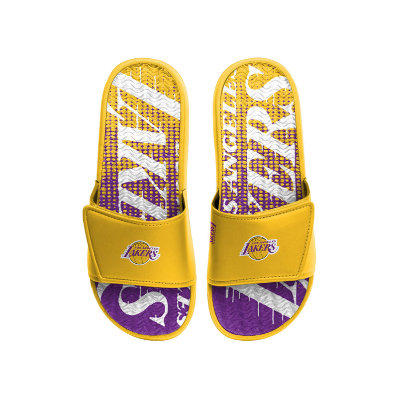 Los Angeles Lakers NBA Mens Memory Foam Slide Slippers