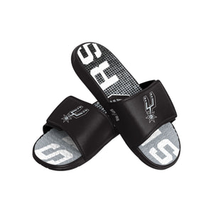 San Antonio Spurs NBA Mens Gradient Wordmark Gel Slide
