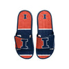 Illinois Fighting Illini NCAA Mens Colorblock Big Logo Gel Slides