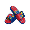 Kansas Jayhawks NCAA Mens Colorblock Big Logo Gel Slides