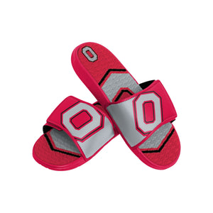Ohio State Buckeyes NCAA Mens Colorblock Big Logo Gel Slides