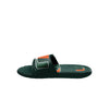 Miami Hurricanes NCAA Mens Colorblock Big Logo Gel Slide