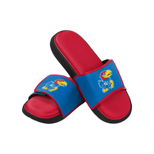 Kansas Jayhawks NCAA Mens Foam Sport Slide Sandals