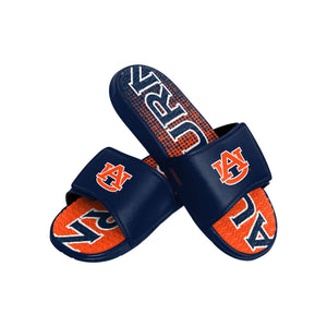 Auburn Tigers NCAA Mens Gradient Wordmark Gel Slide