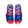 Kansas Jayhawks NCAA Mens Gradient Wordmark Gel Slide