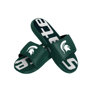 Michigan State Spartans NCAA Mens Gradient Wordmark Gel Slide