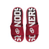 Oklahoma Sooners NCAA Mens Gradient Wordmark Gel Slide