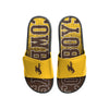 Wyoming Cowboys NCAA Mens Gradient Wordmark Gel Slide