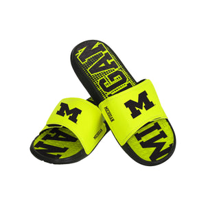Michigan Wolverines NCAA Mens Highlights Gel Slide