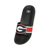 Georgia Bulldogs NCAA Mens Striped Big Logo Raised Slide