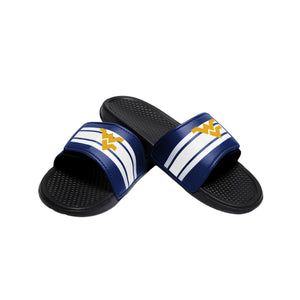 West Virginia Mountaineers NCAA Mens Stripe Legacy Sport Slides
