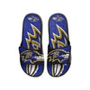 Baltimore Ravens NFL Mens Colorblock Big Logo Gel Slides