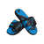 Carolina Panthers NFL Mens Colorblock Big Logo Gel Slides