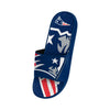 New England Patriots NFL Mens Colorblock Big Logo Gel Slides