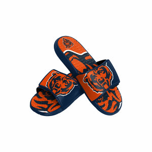 Chicago Bears NFL Youth Colorblock Big Logo Gel Slide