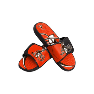 Cleveland Browns NFL Youth Colorblock Big Logo Gel Slide