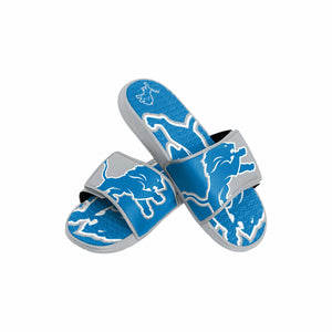 Detroit Lions NFL Youth Colorblock Big Logo Gel Slide