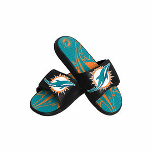 Miami Dolphins NFL Youth Colorblock Big Logo Gel Slide