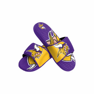 Minnesota Vikings NFL Youth Colorblock Big Logo Gel Slide