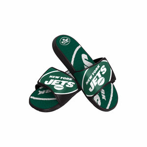 New York Jets NFL Youth Colorblock Big Logo Gel Slide