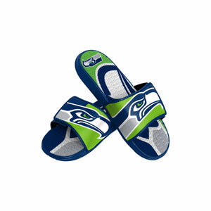 Seattle Seahawks NFL Youth Colorblock Big Logo Gel Slide