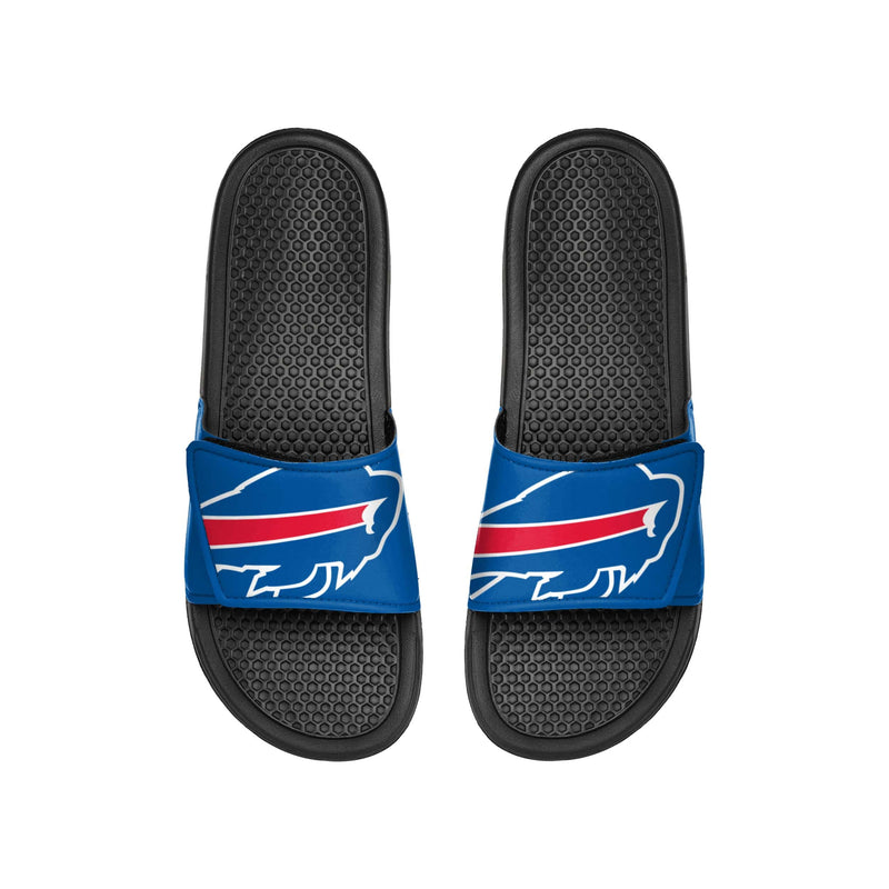 Buffalo Bills NFL FOCO Women's Fur Slide Slipper With Heel Strap