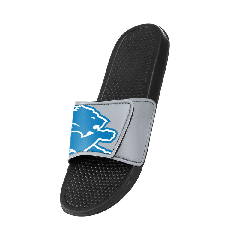 FOCO Detroit Lions NFL Mens Gradient Wordmark Gel Slide - M