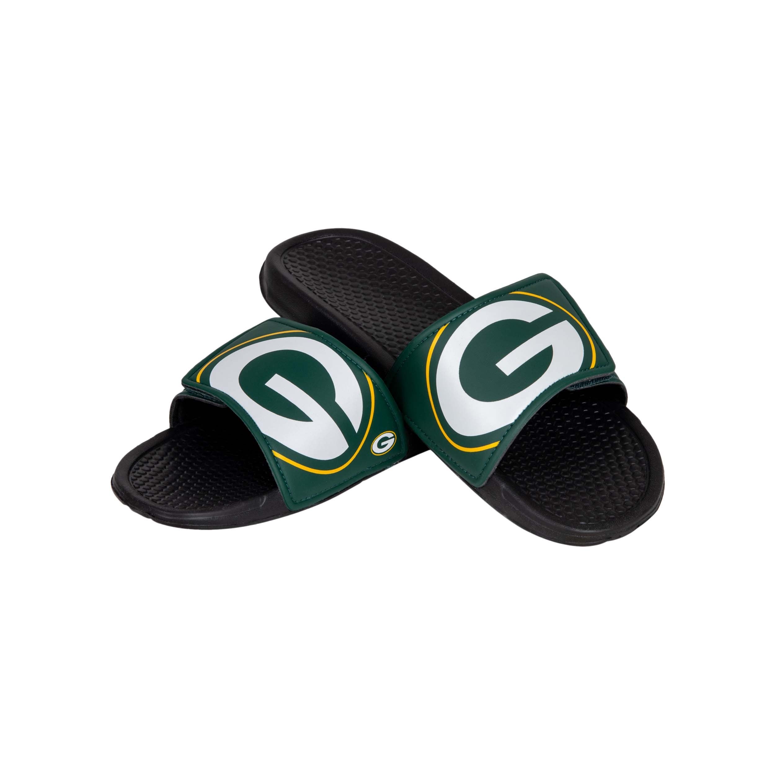 Green Bay Packers NFL Mens Cropped Big Logo Slides display picture 3