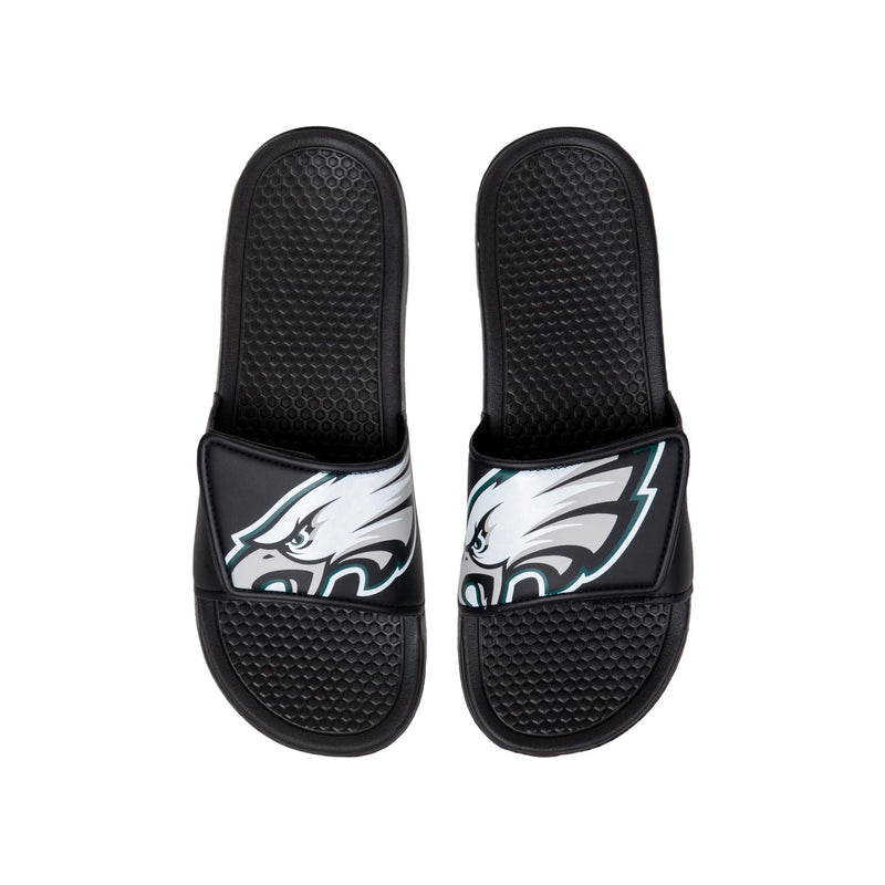 Women's Philadelphia Eagles Stripe Logo Slide Slippers