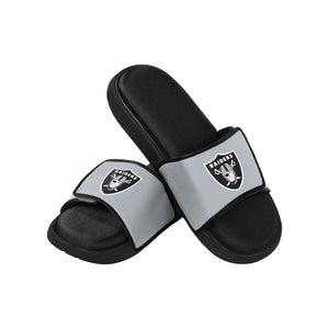 Las Vegas Raiders NFL Mens Foam Sport Slide Sandals