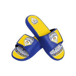 Los Angeles Rams NFL Super Bowl LVI Champions Mens Gel Slide