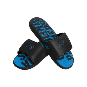Carolina Panthers NFL Mens Gradient Wordmark Gel Slide