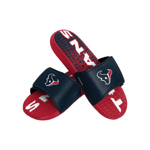 Houston Texans NFL Mens Gradient Wordmark Gel Slide