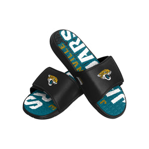 Jacksonville Jaguars NFL Mens Gradient Wordmark Gel Slide