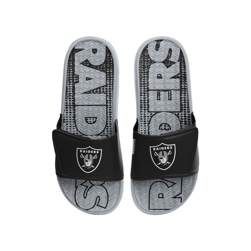 Las Vegas Raiders NFL Mens Foam Sport Slide Sandals