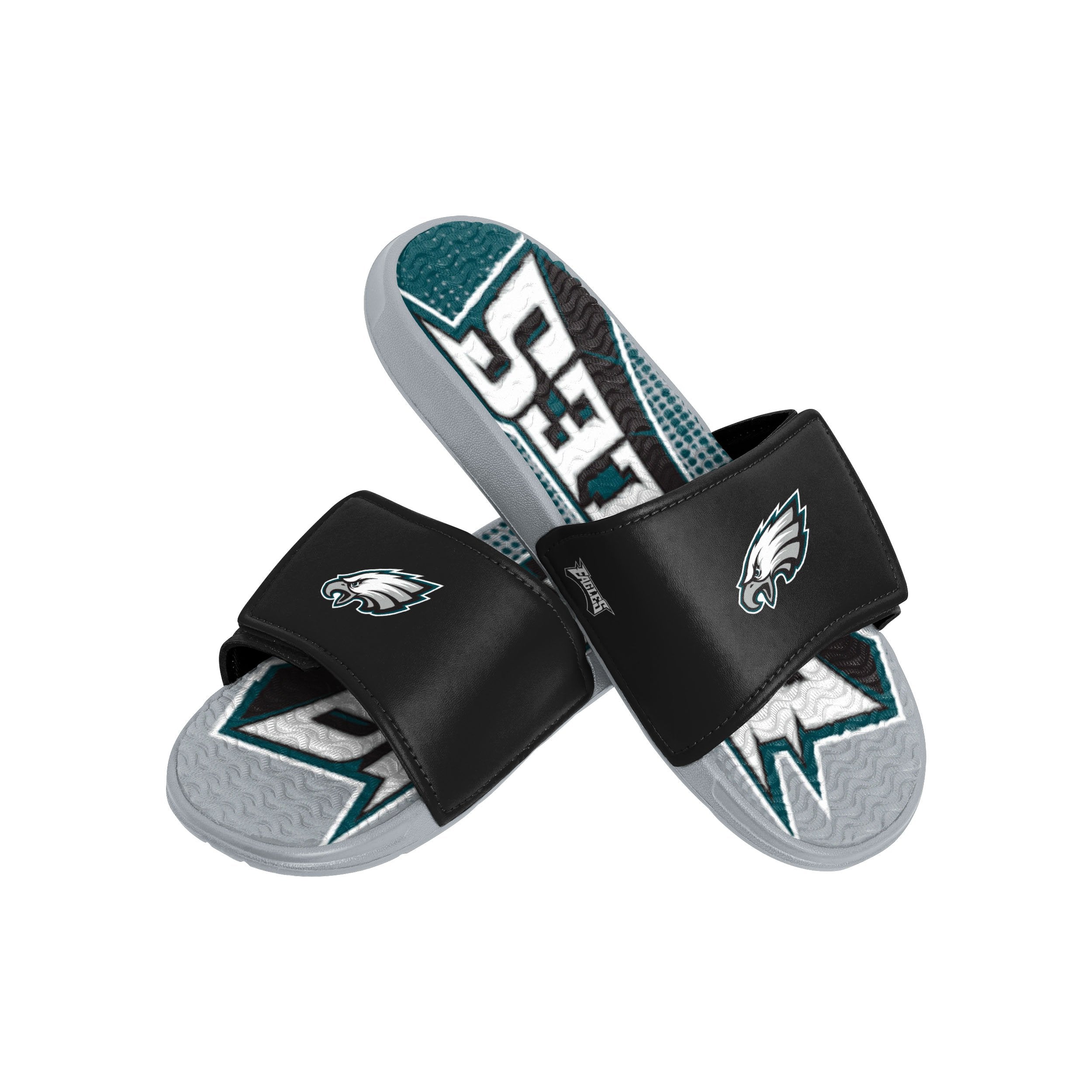 Men's FOCO Philadelphia Eagles Logo Slide Sandals