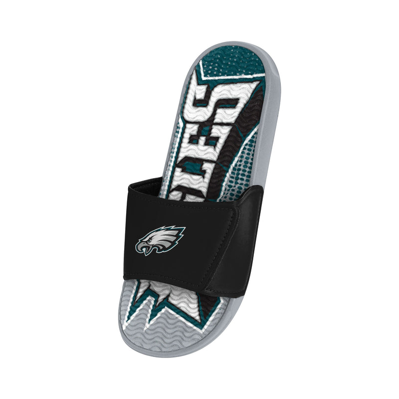 FOCO Detroit Lions NFL Mens Gradient Wordmark Gel Slide - M