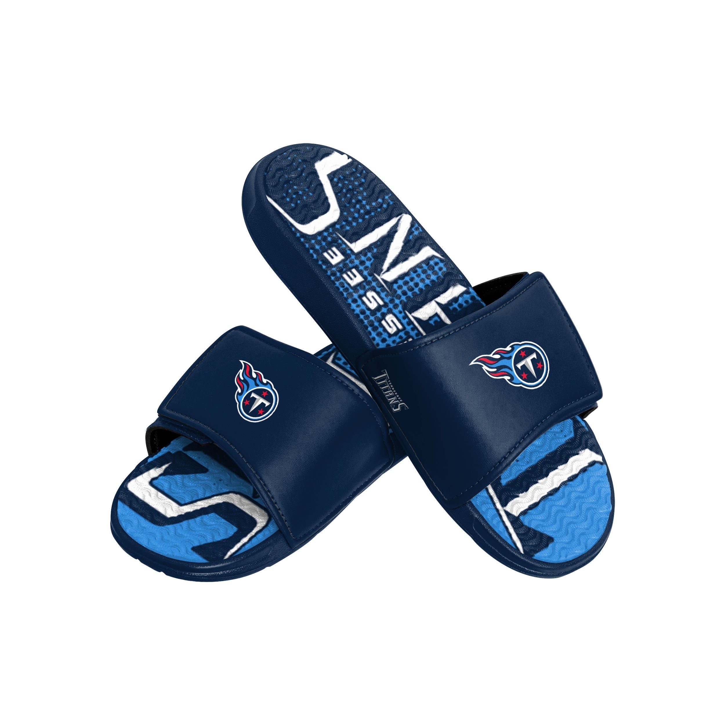 Tennessee Titans NFL Mens Memory Foam Slide Slippers