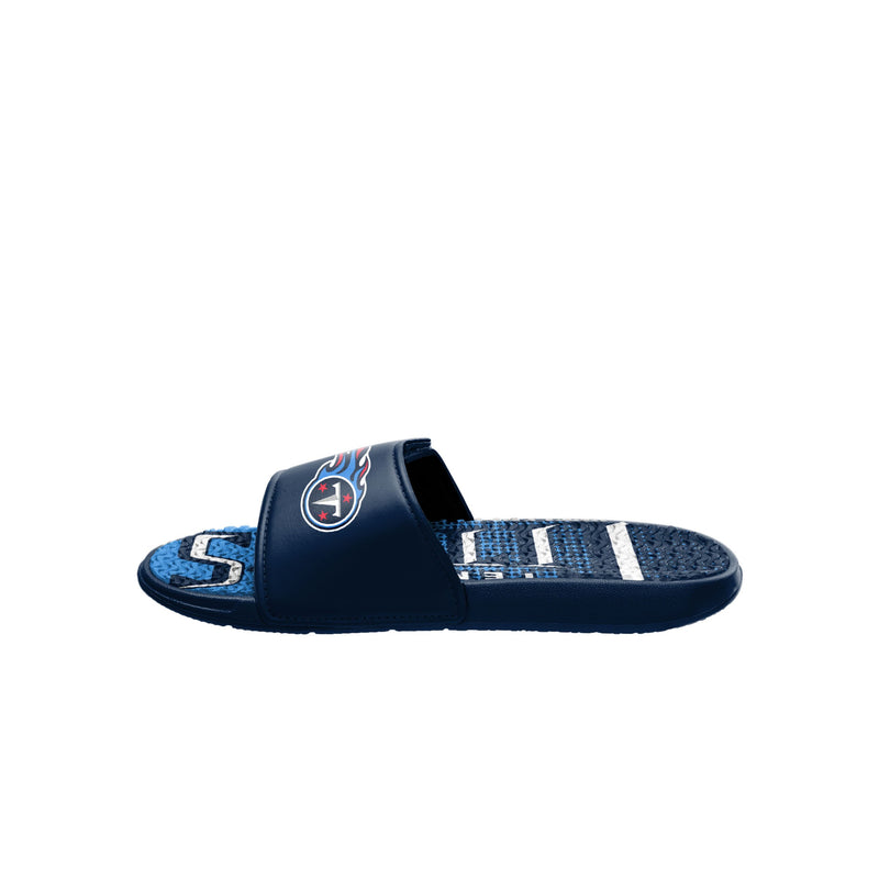 NFL Tennessee Titans Stripe Logo Dot Sole Slippers Size XL by FOCO