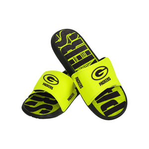 Green Bay Packers NFL Mens Highlights Gel Slide