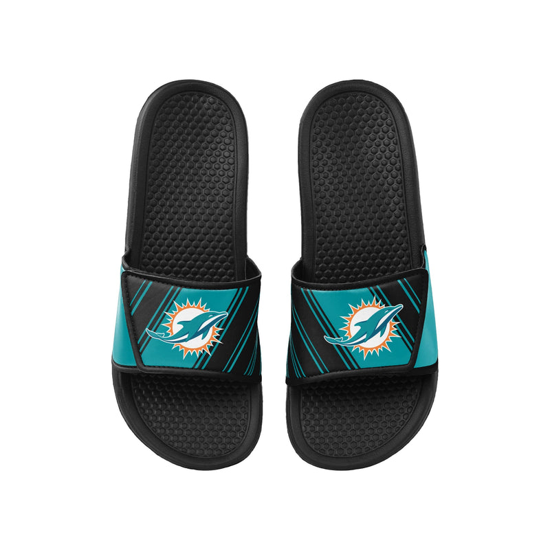 Miami Dolphins NFL Mens Wordmark Gel Slides